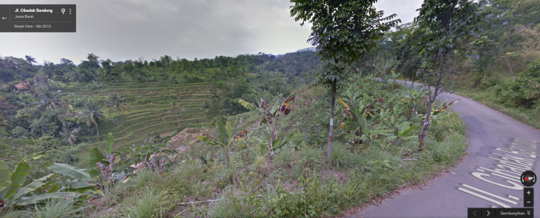 Salah satu Pemandangan pulang dari Leuwi Hejo (diambil dari Google Street View)